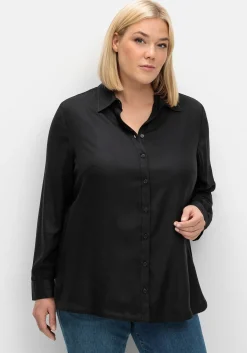 Bluse aus weich fließendem Viskose-Twill<sheego Hot