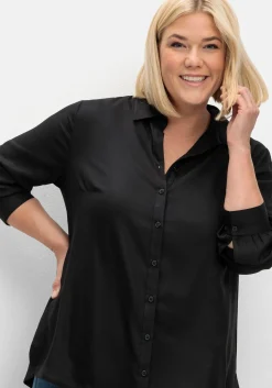 Bluse aus weich fließendem Viskose-Twill<sheego Hot