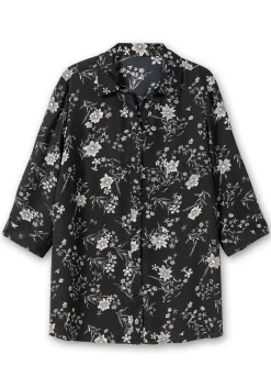 Bluse in leichter A-Linie, mit floralem Print<sheego Fashion