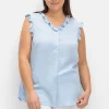 Bluse in ärmelloser Form mit Volants, aus Viskose<sheego Best