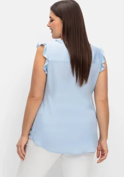 Bluse in ärmelloser Form mit Volants, aus Viskose<sheego Best