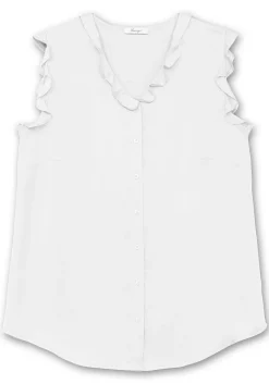 Bluse in ärmelloser Form mit Volants, aus Viskose<sheego Fashion
