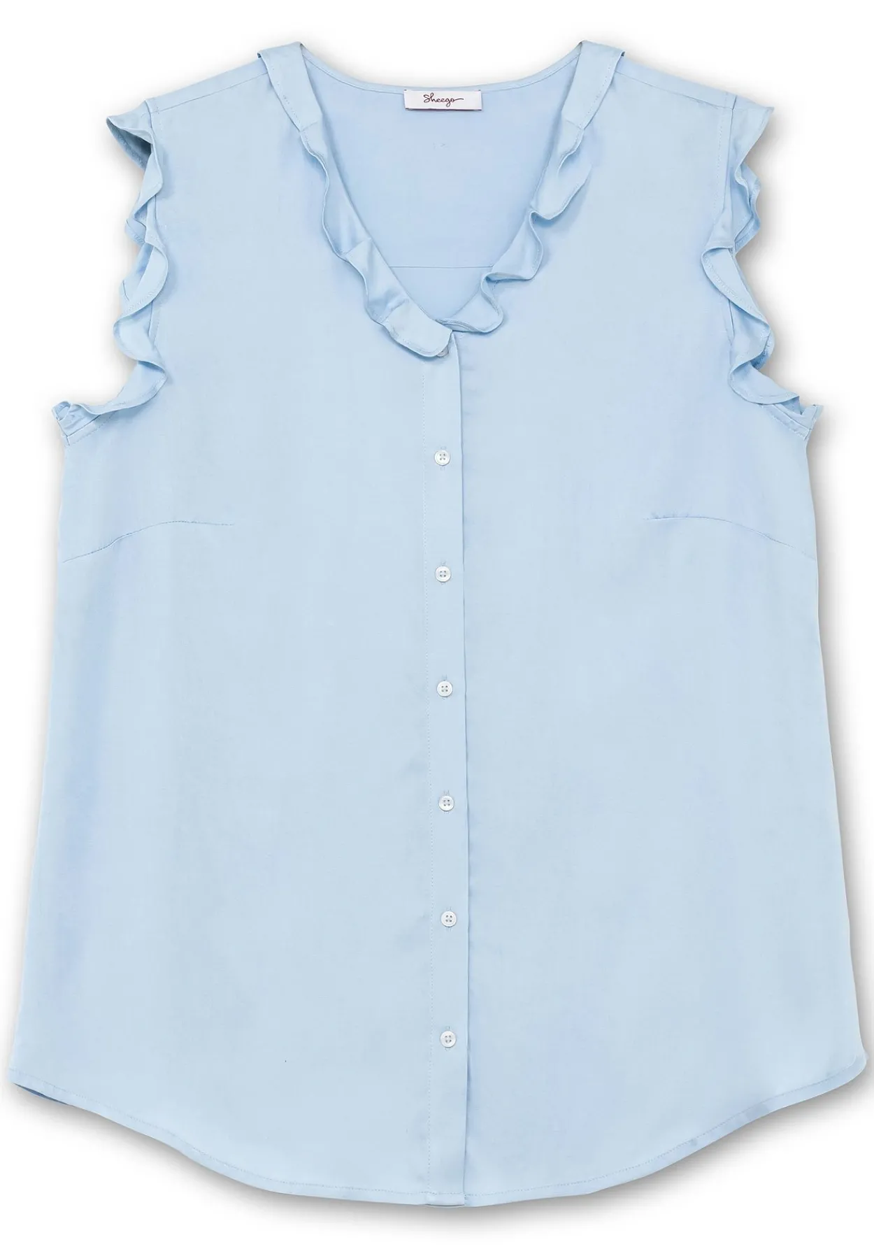Bluse in ärmelloser Form mit Volants, aus Viskose<sheego Best