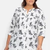 Bluse mit Biesen und Blumenprint<sheego Fashion
