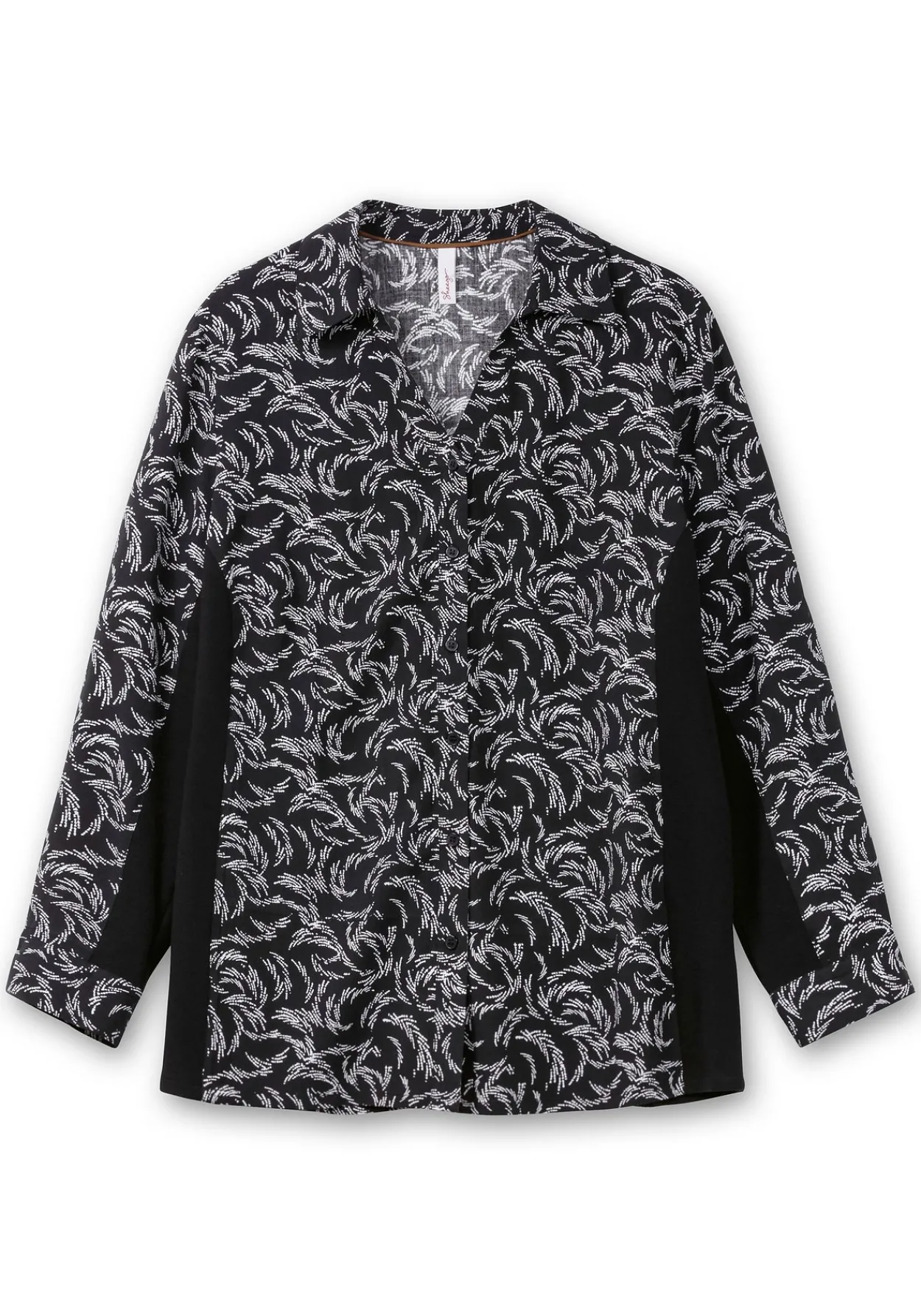 Bluse mit Print und elastischen Einsätzen<sheego Best