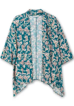 Blusenjacke im Kimono-Stil, mit Blumendruck<sheego by Joe Browns Fashion