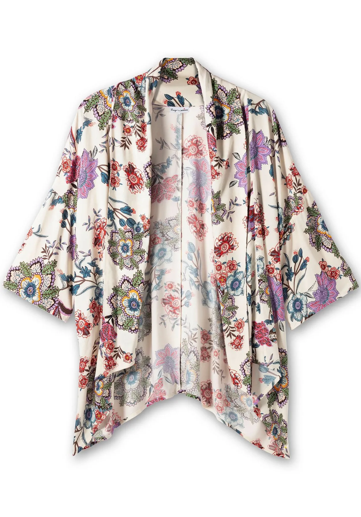 Blusenjacke im Kimono-Stil, mit Blumendruck<sheego by Joe Browns Sale