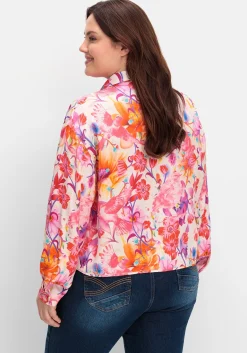 Blusenjacke mit Blumenprint, aus Viskose<sheego loves miss goodlife Clearance