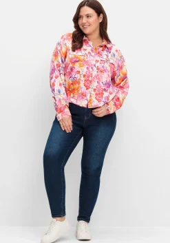 Blusenjacke mit Blumenprint, aus Viskose<sheego loves miss goodlife Clearance