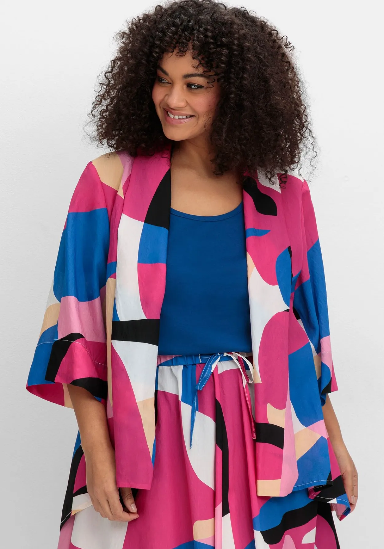 Blusenjacke mit Grafikprint, in offener Form<sheego Best
