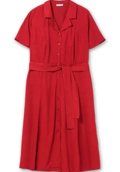 Blusenkleid mit Reverskragen und Bindegürtel<sheego by Joe Browns Hot