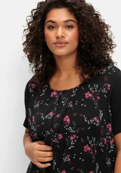 Blusenshirt aus Jersey und Chiffon, in Lagenoptik<sheego Best