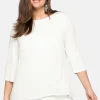 Blusenshirt in leichter A-Linie mit Zipfelsaum<sheego Sale