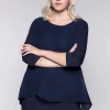 Blusenshirt in leichter A-Linie mit Zipfelsaum<sheego Discount
