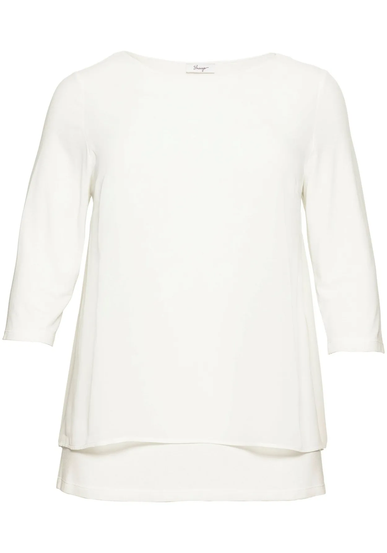 Blusenshirt in leichter A-Linie mit Zipfelsaum<sheego Sale