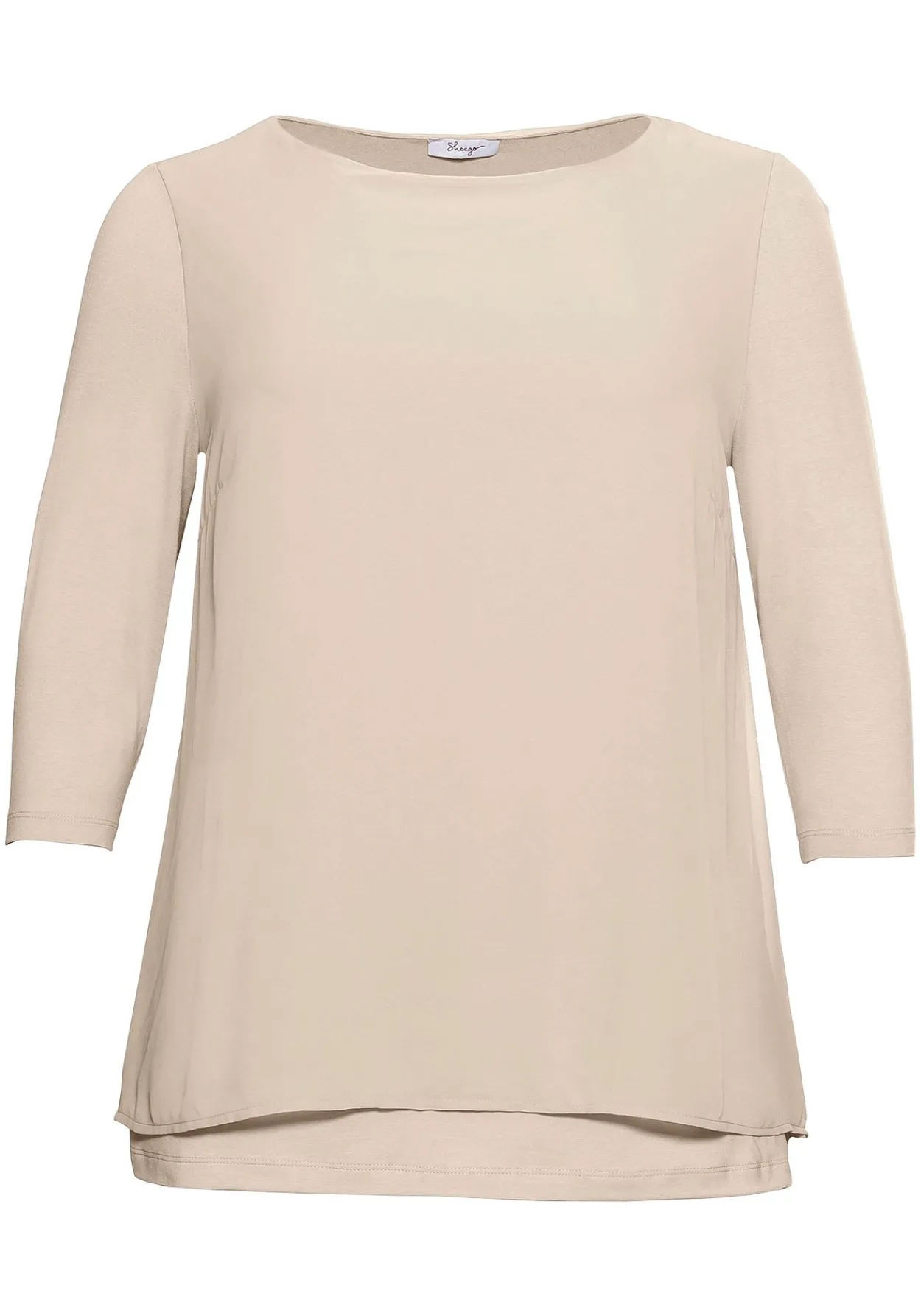 Blusenshirt in leichter A-Linie mit Zipfelsaum<sheego Clearance