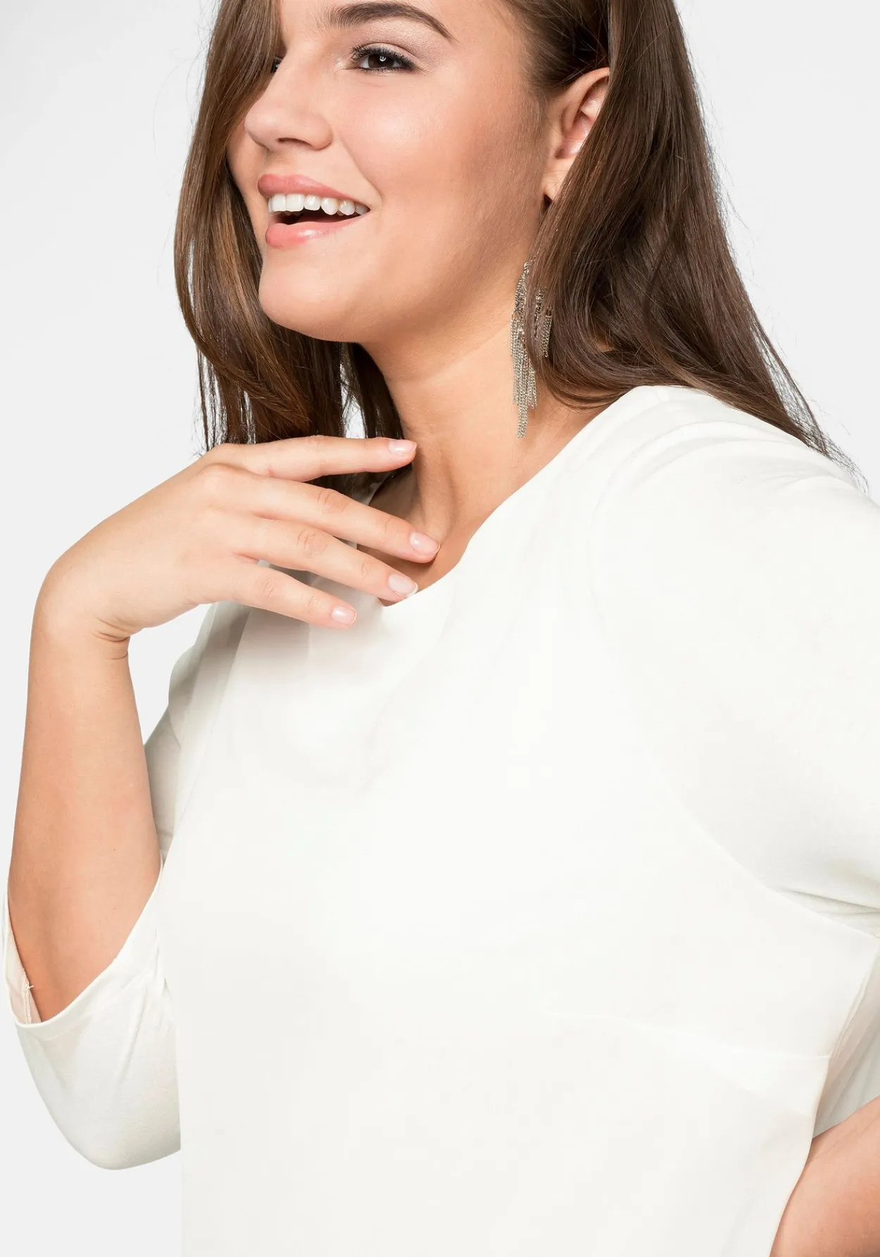 Blusenshirt in leichter A-Linie mit Zipfelsaum<sheego Sale