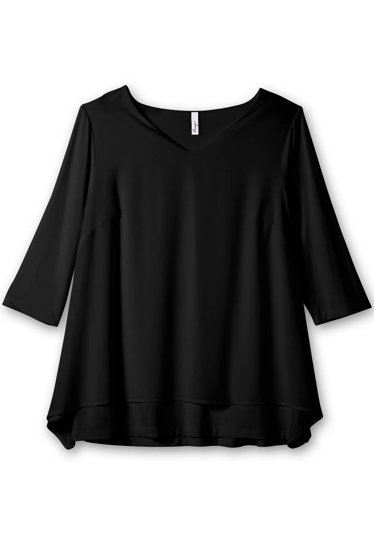 Blusenshirt mit Chiffon, doppellagig<sheego Online