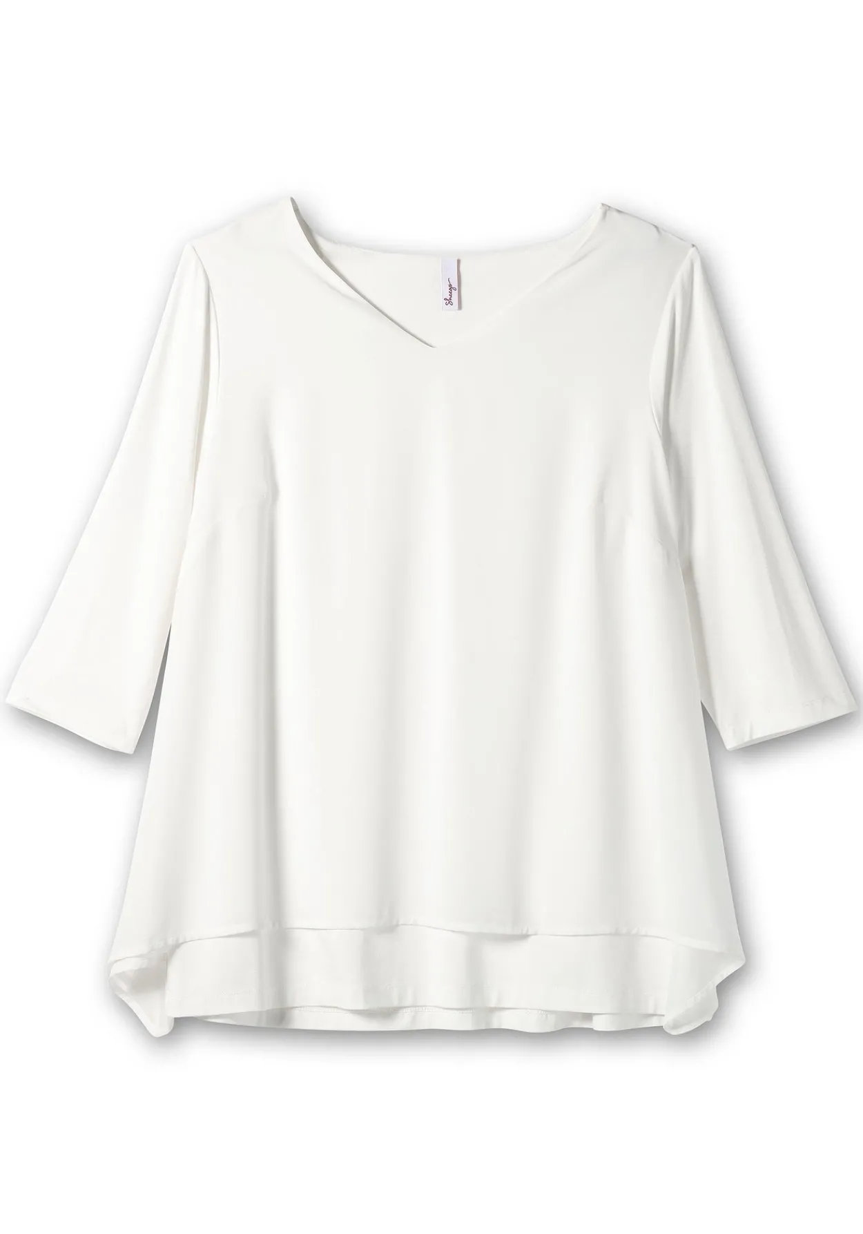 Blusenshirt mit Chiffon, doppellagig<sheego Best