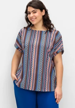 Blusenshirt mit Ethnoprint<sheego Hot