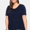 Blusenshirt mit gelegten Falten, im Lagenlook<sheego Best