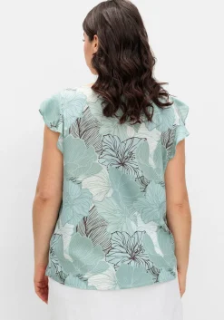 Blusentop mit floralem Print und Volants<sheego Sale