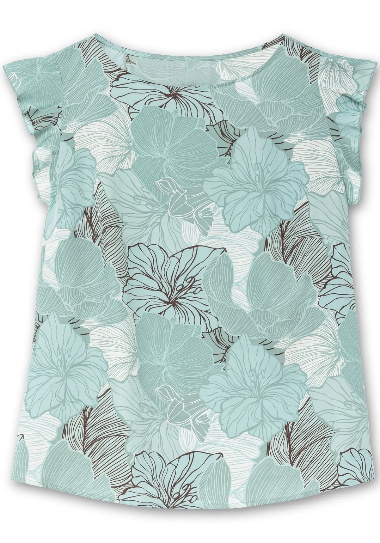 Blusentop mit floralem Print und Volants<sheego Sale