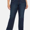 Bootcut Jeans mit innen regulierbarer Bundweite<sheego Outlet