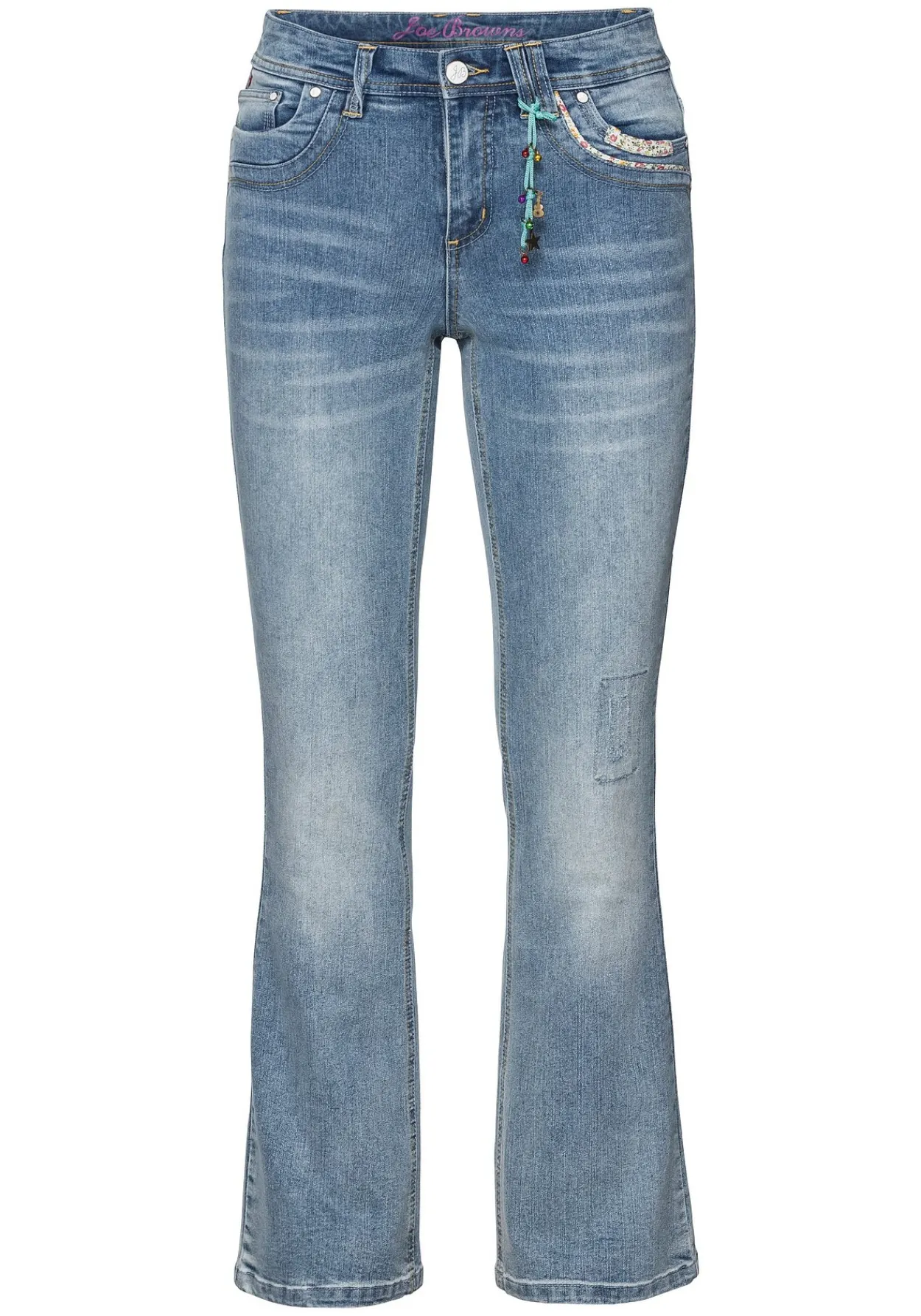 Bootcut Stretch-Jeans im Used-Look<sheego by Joe Browns Sale