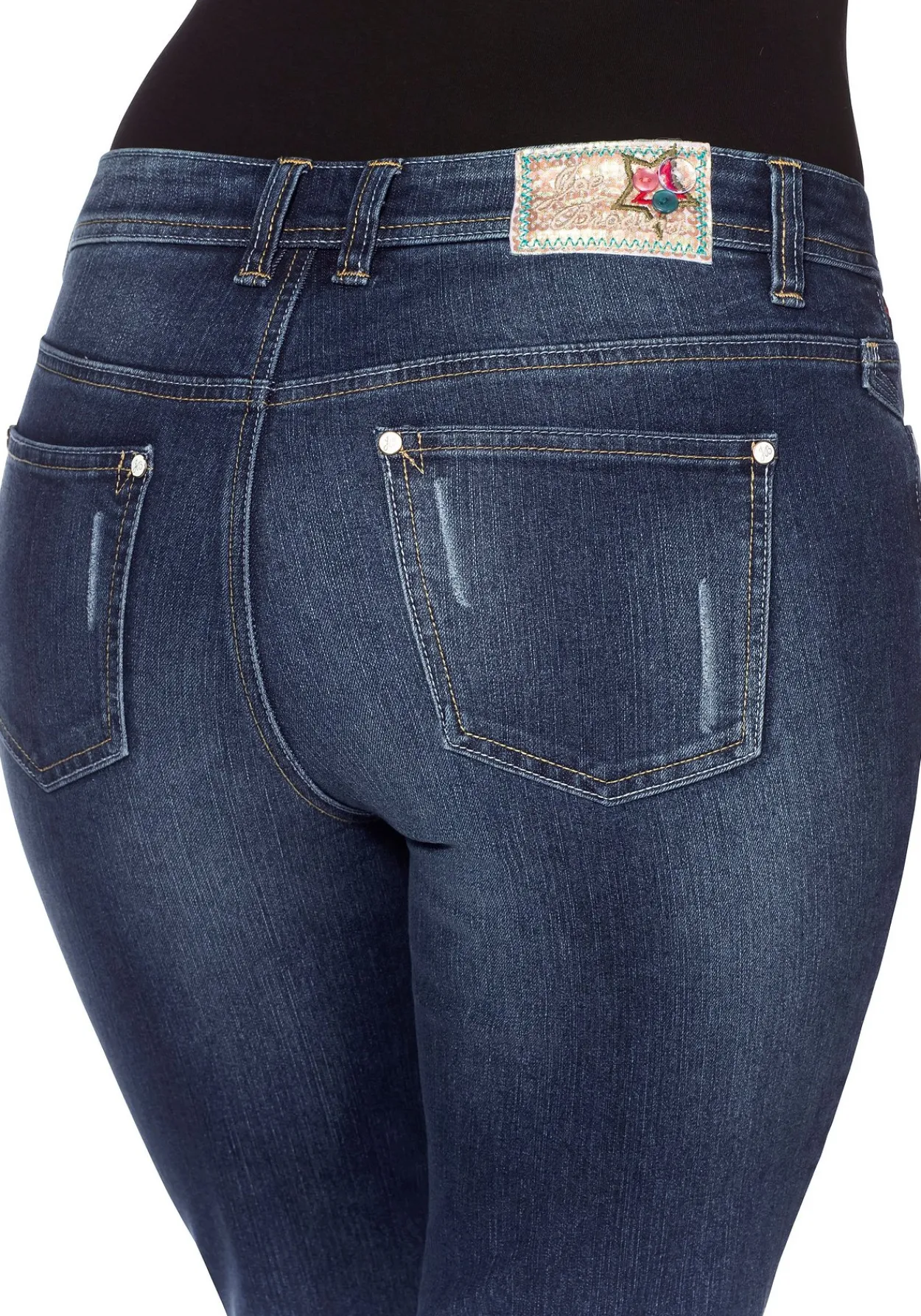 Bootcut Stretch-Jeans im Used-Look<sheego by Joe Browns Outlet