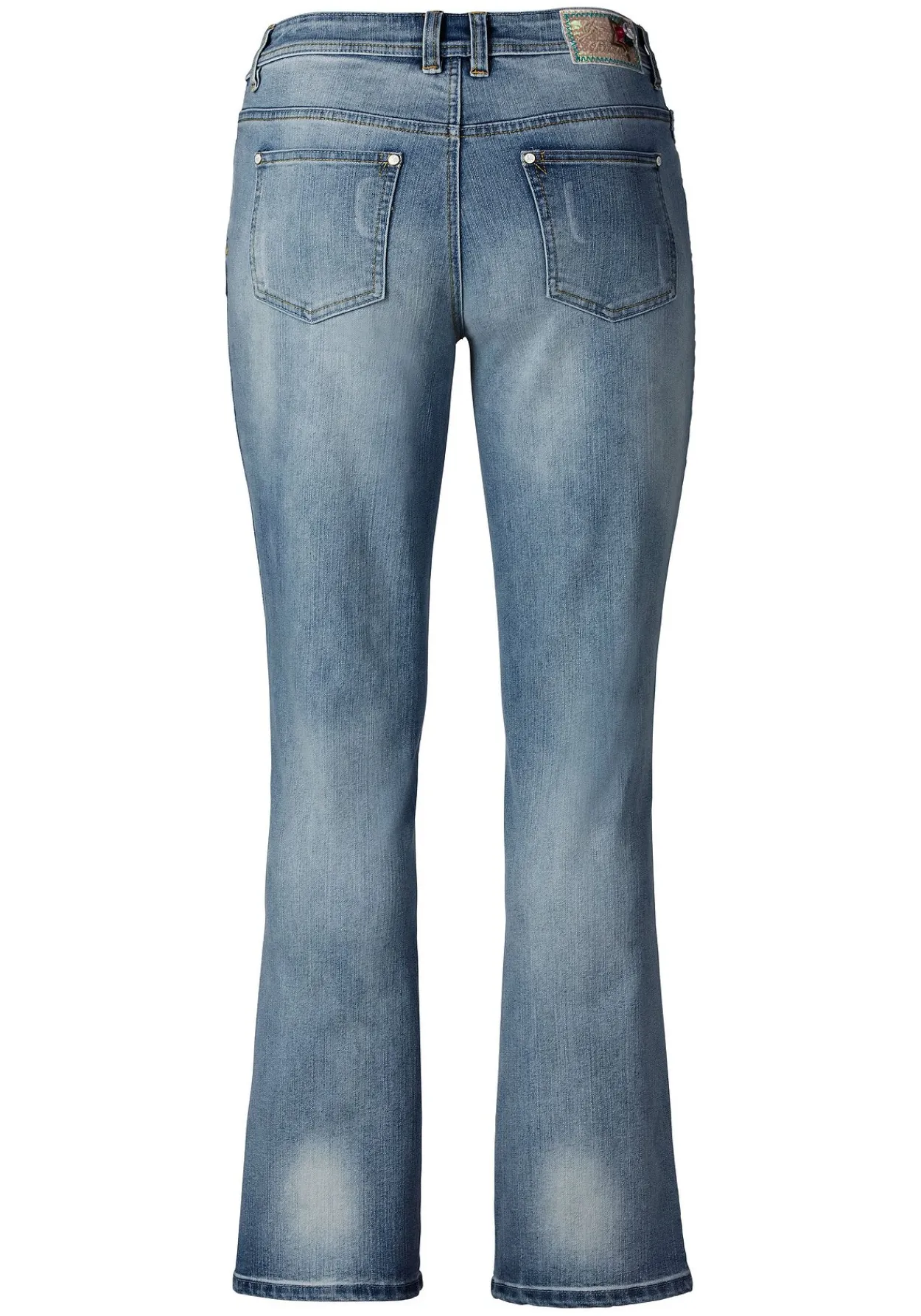 Bootcut Stretch-Jeans im Used-Look<sheego by Joe Browns Sale