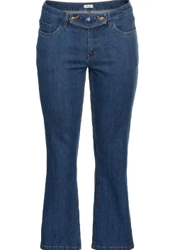 Bootcut Trachtenjeans mit abknöpfbarem Latz<sheego Outlet