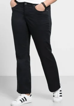 Bootcut-Hose aus elastischem Baumwoll-Twill<sheego New