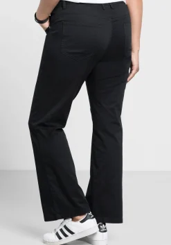 Bootcut-Hose aus elastischem Baumwoll-Twill<sheego New