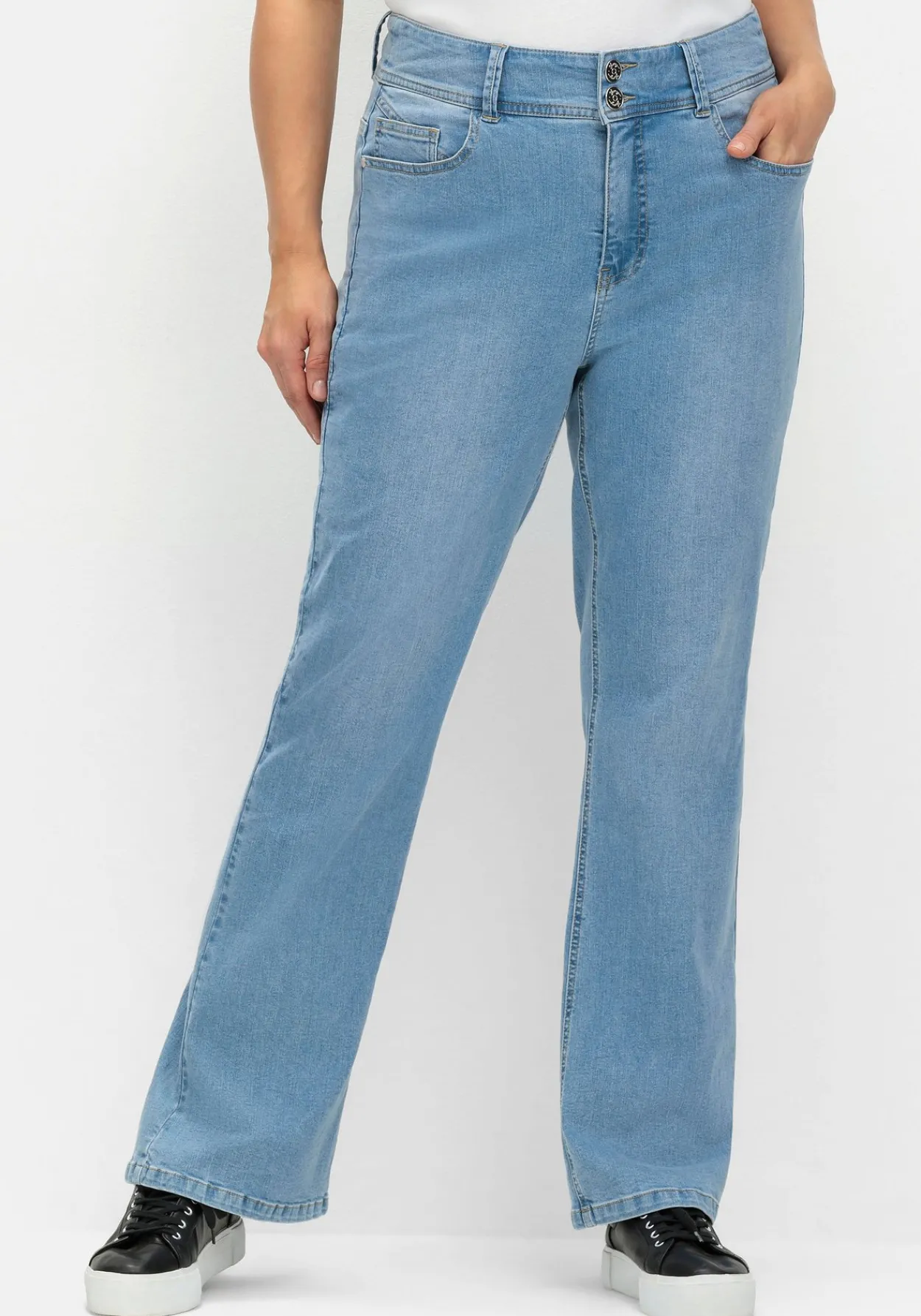 Bootcut-Jeans im Curvy-Schnitt MANUELA<sheego Online