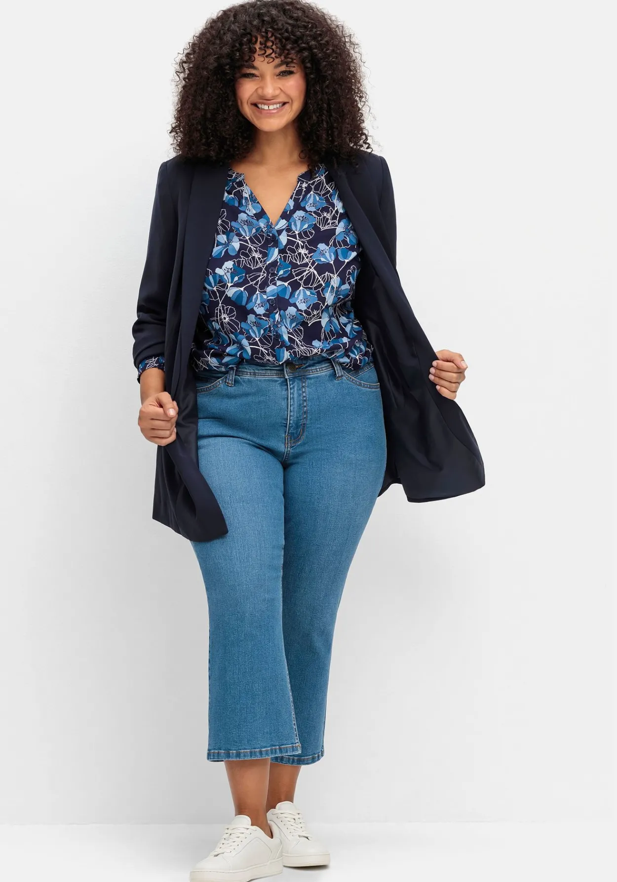 Bootcut-Jeans in 7/8-Länge, Curvy-Schnitt VERENA<sheego Clearance