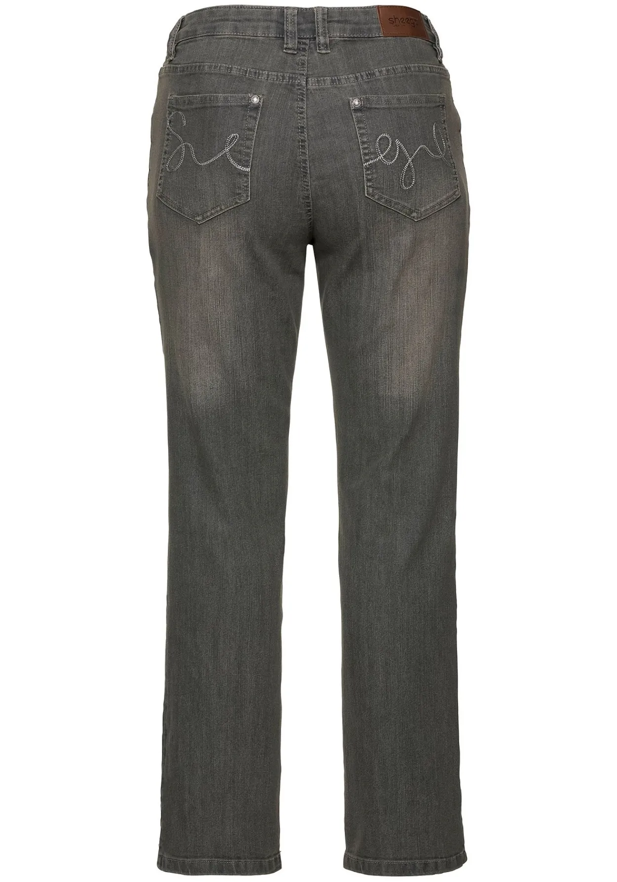Bootcut-Jeans in 5-Pocket-Form, mit Used-Effekten<sheego Discount