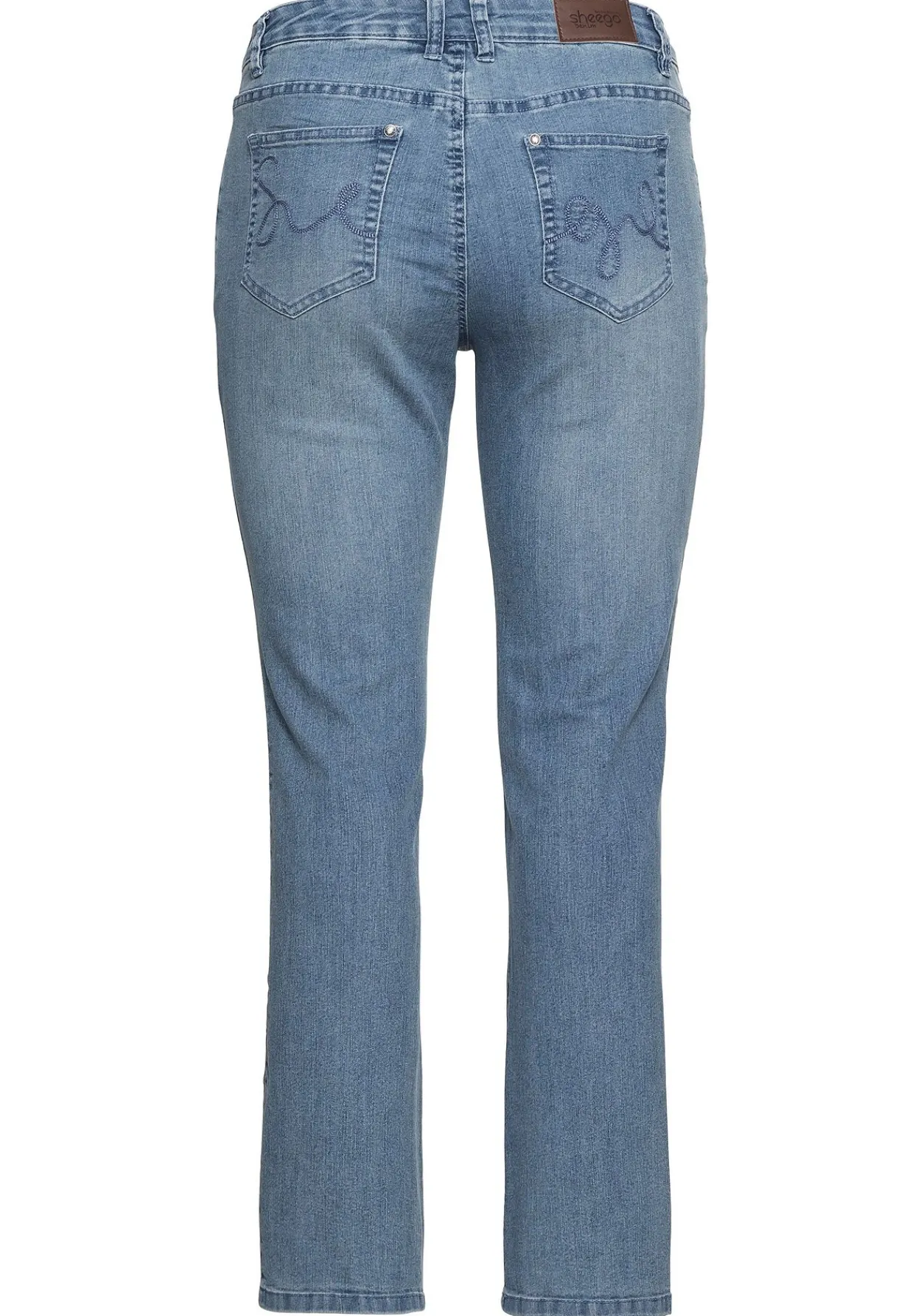 Bootcut-Jeans in 5-Pocket-Form, mit Used-Effekten<sheego Best