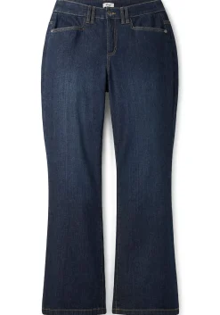 Bootcut-Jeans mit Kontrastnähten<sheego Discount