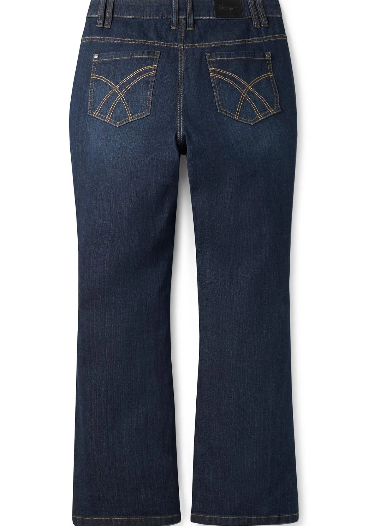 Bootcut-Jeans mit Kontrastnähten<sheego Discount