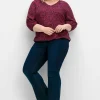 Bootcut-Jeans mit Catfaces und Shaping-Einsatz<sheego Outlet
