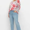 Bootcut-Jeans mit 3D-Catfaces<sheego Hot