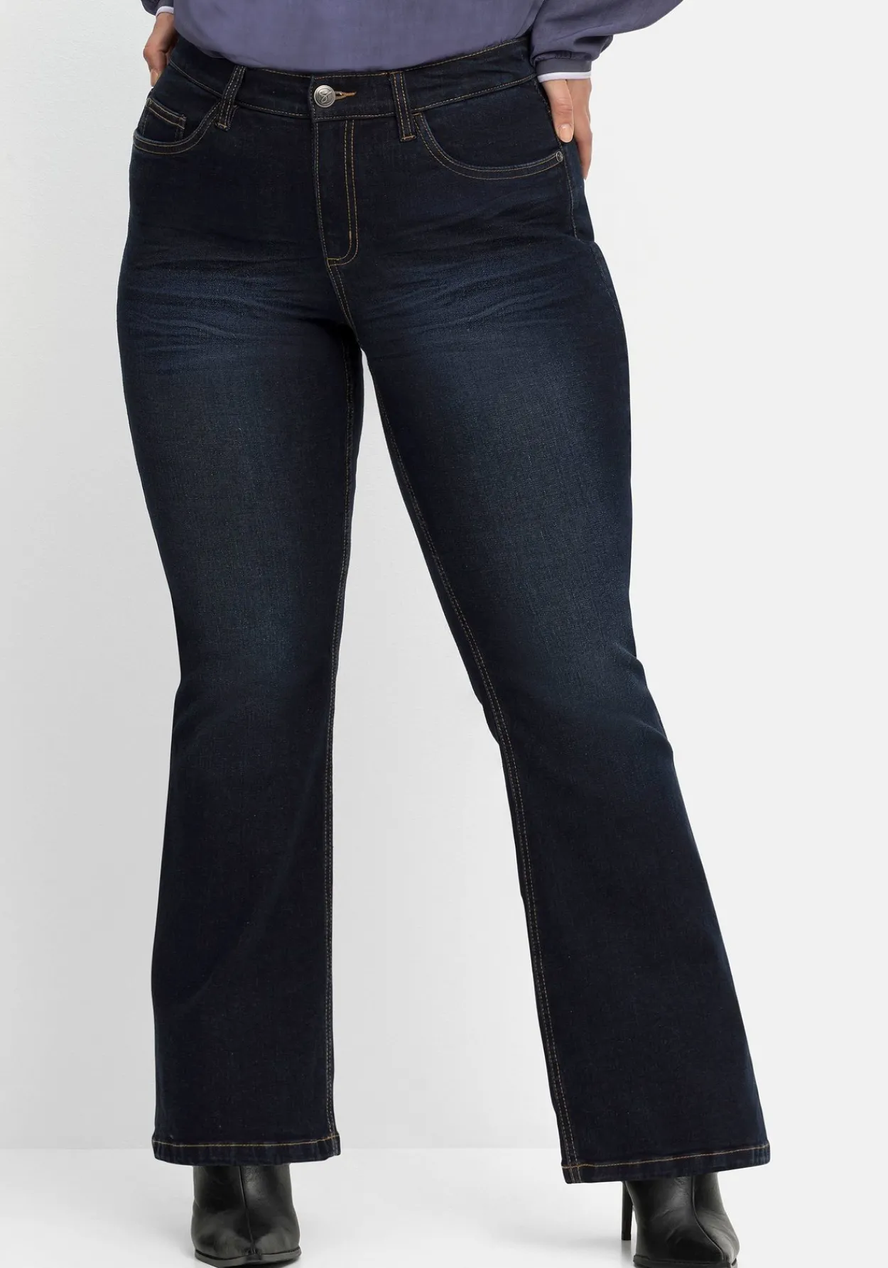 Bootcut-Jeans mit 3D-Catfaces<sheego New