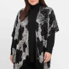 Cape im Kimonostil mit Samt- und Ausbrennerdetails<sheego by Joe Browns Hot