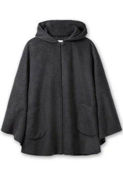 Cape mit Kapuze und 1-Knopf-Verschluss<sheego Clearance