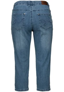 Caprijeans mit Used-Effekten<sheego Clearance