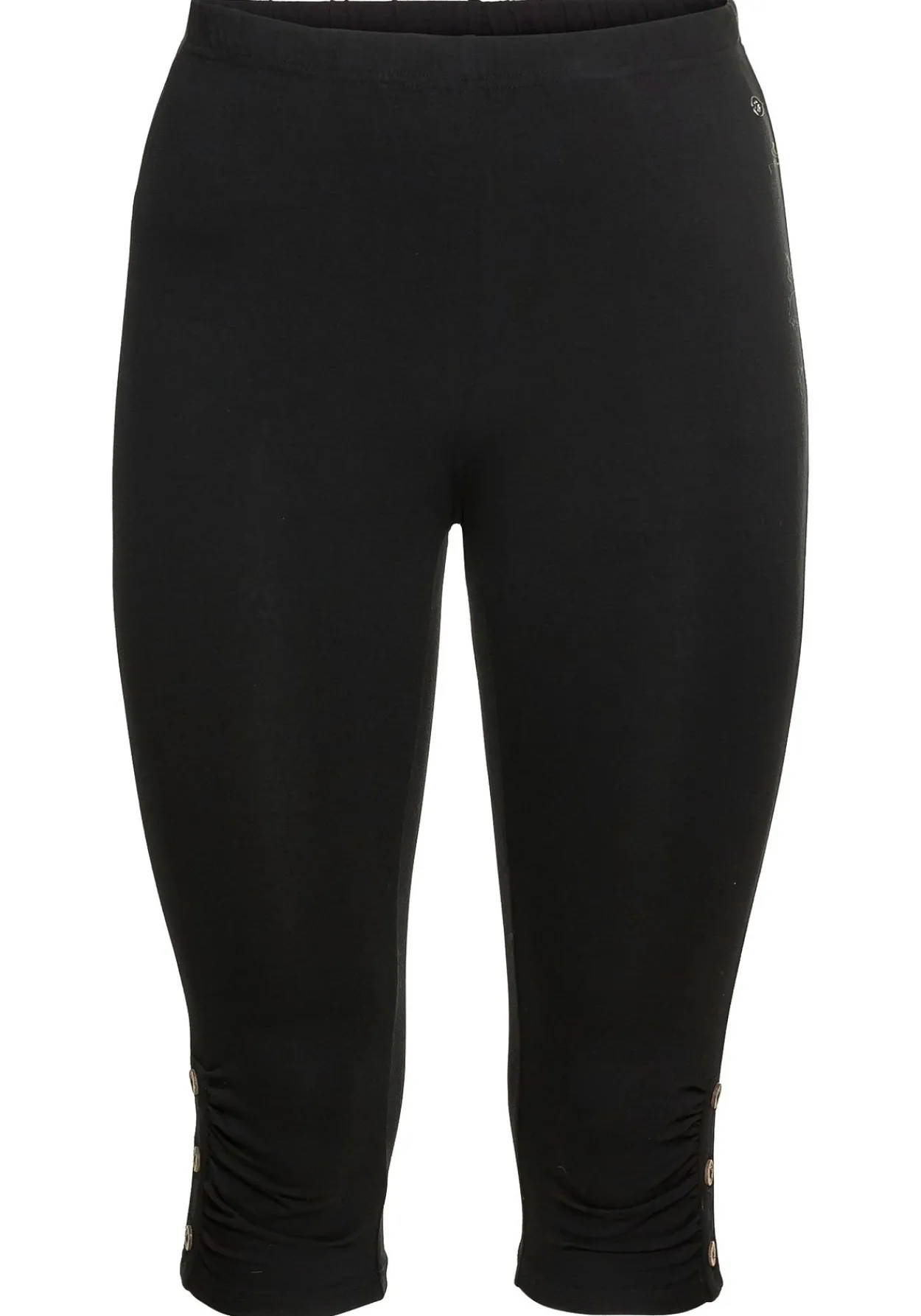 Caprileggings mit Raffung und Deko-Knöpfen am Saum<sheego Sale