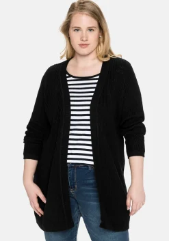 Cardigan aus Grobstrick, in offener Form<sheego Outlet