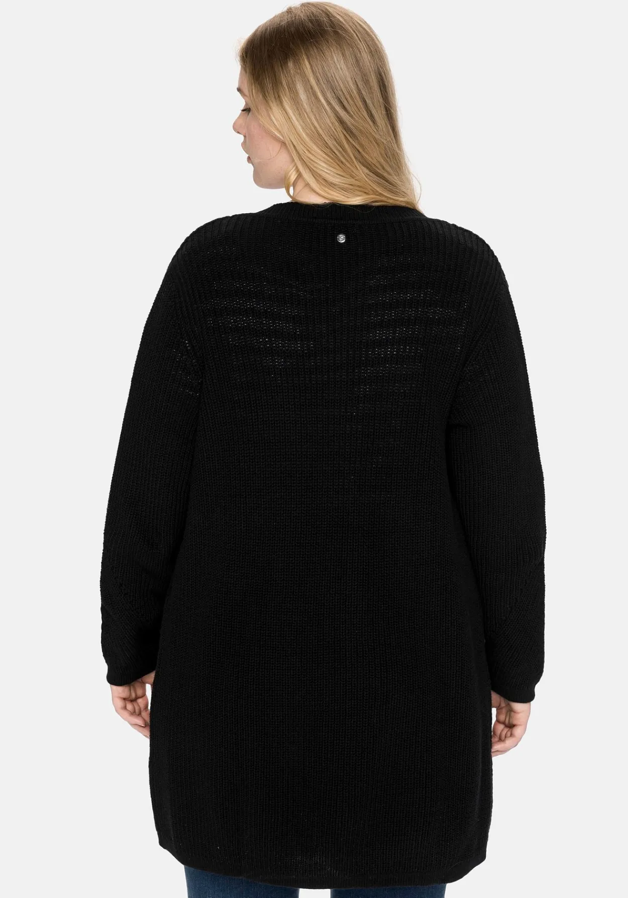 Cardigan aus Grobstrick, in offener Form<sheego Outlet