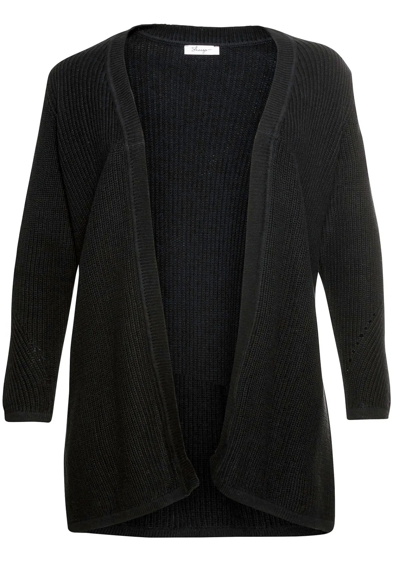 Cardigan aus Grobstrick, in offener Form<sheego Outlet